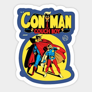 Con Man & Couch Boy Sticker